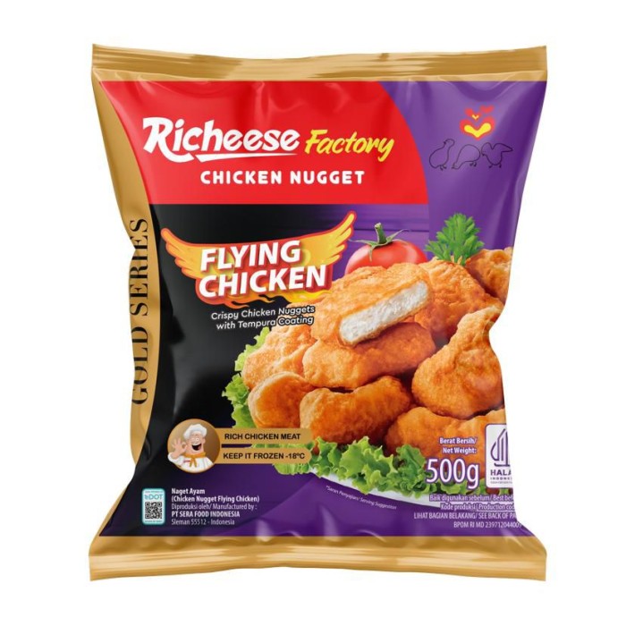 Tasajifood Jual Richeese Factory Flying Chiken Nugget 500 Gr Original