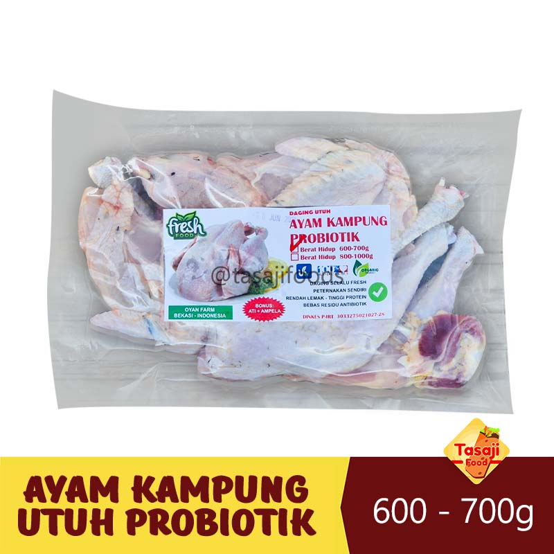 Ayam Kampung Utuh Probiotik Berat 600 - 700 Gram - Fresh Food