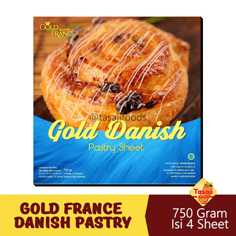 Goldfrance Gold Danish Pastry Sheet 750 gr Frozen