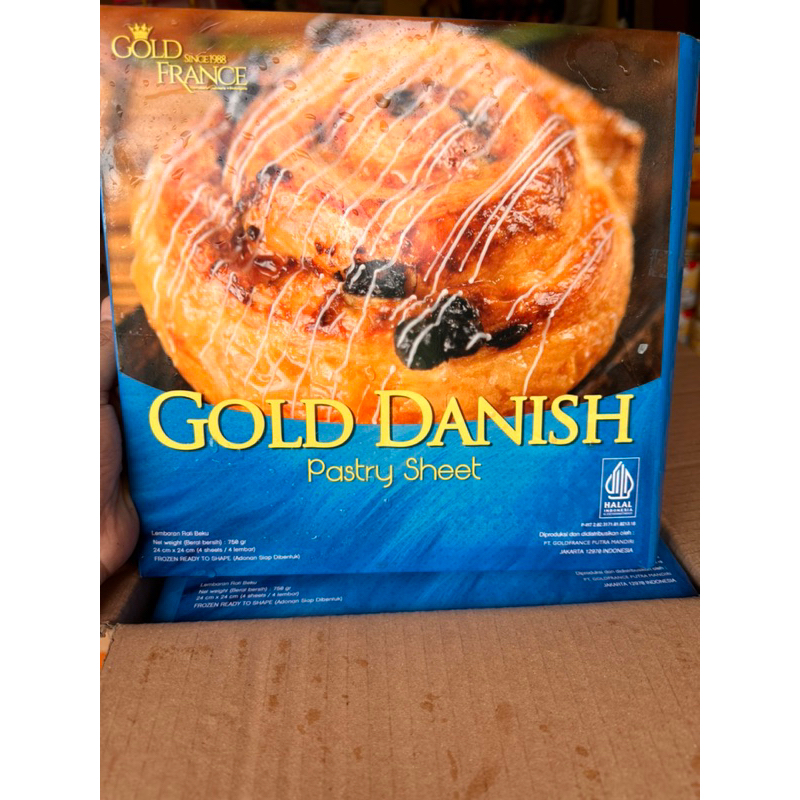 Goldfrance Gold Danish Pastry Sheet 750 gr Frozen